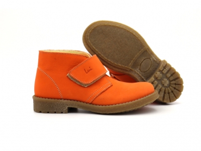 Ghete copii Lui Shoes, cod 3G2169, seria CREP SKY, portocaliu, piele naturala