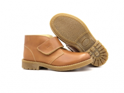 Ghete copii Lui Shoes, cod 3G2173, seria CREP SKY, maro deschis, piele naturala