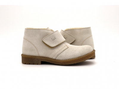 Ghete copii Lui Shoes, cod 3G2174, seria CREP SKY, alb, piele naturala