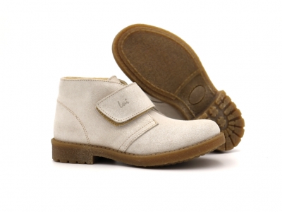 Ghete copii Lui Shoes, cod 3G2174, seria CREP SKY, alb, piele naturala
