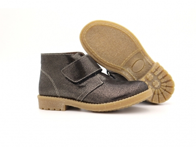 Ghete copii Lui Shoes, cod 3G2178, seria CREP SKY, negru, piele naturala