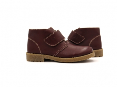 Ghete copii Lui Shoes, cod 3G2186, seria CREP SKY, maro inchis, piele naturala