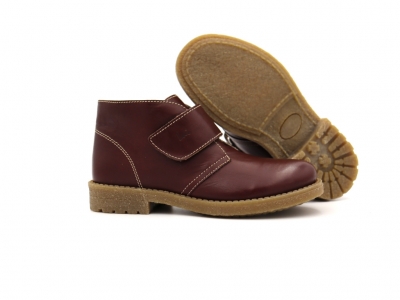 Ghete copii Lui Shoes, cod 3G2186, seria CREP SKY, maro inchis, piele naturala