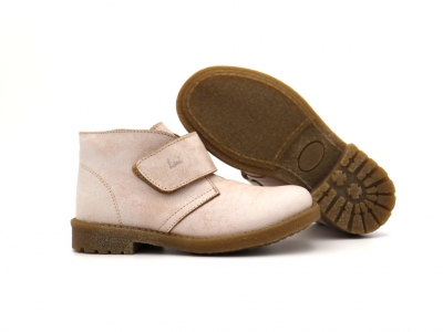 Ghete copii Lui Shoes, cod 3G2193, seria CREP SKY, roz pal, piele naturala
