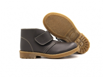 Ghete copii Lui Shoes, cod 3G2198, seria CREP SKY, gri, piele naturala