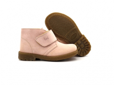 Ghete copii Lui Shoes, cod 3G2203, seria CREP SKY, roz pal, piele naturala