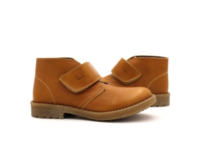 Ghete copii Lui Shoes, cod 3G2220, seria CREP SKY, maro deschis, piele naturala