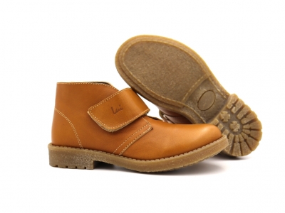 Ghete copii Lui Shoes, cod 3G2220, seria CREP SKY, maro deschis, piele naturala