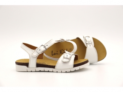 Sandale copii fete Lui Shoes, cod 6S167, seria ELSA, alb, piele naturala