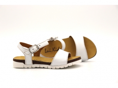 Sandale copii Lui Shoes, cod 3S294, seria ELSA, alb, piele naturala