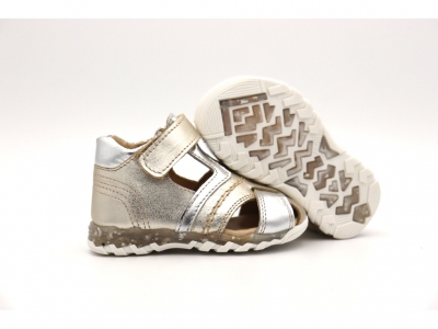 Sandale copii Lui Shoes, cod 3S305, seria SIMBA, auriu, piele naturala