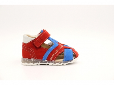 Sandale copii Lui Shoes, cod 3S310, seria SIMBA, rosu, piele naturala