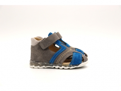 Sandale copii Lui Shoes, cod 3S311, seria SIMBA, gri, piele naturala