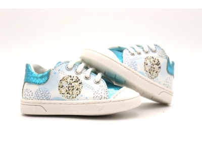 Pantofi sport copii Lui Shoes, cod 3A843, seria MONALISA, multicolor, piele naturala