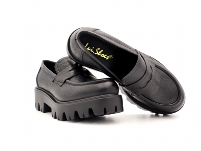 Pantofi femei Lui Shoes, cod 2P429, seria LORI, negru, piele naturala