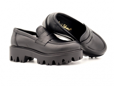 Pantofi femei Lui Shoes, cod 2P436, seria LORI, negru, piele naturala