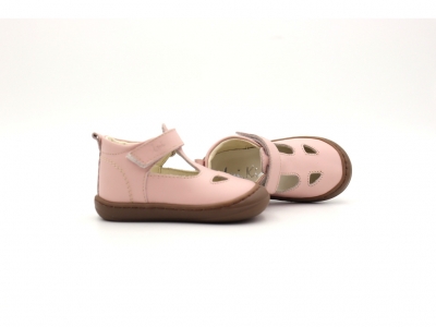 Pantofi sport copii Lui Shoes, cod 3A853, seria FIRST, roz pal, piele naturala