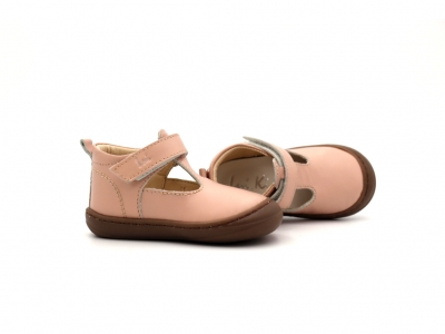 Pantofi sport copii Lui Shoes, cod 3A858, seria FIRST FG, roz pal, piele naturala