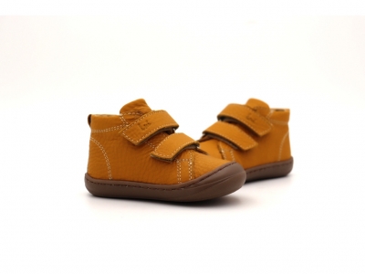 Pantofi sport copii Lui Shoes, cod 3A865, seria PRIMO S, galben mustar, piele naturala