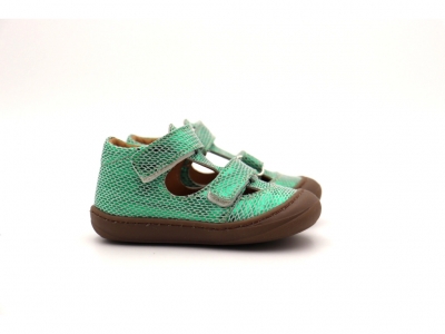 Sandale copii Lui Shoes, cod 3S321, seria NATUR FLEX, verde, piele naturala