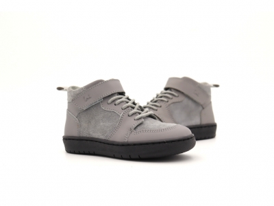 Pantofi sport copii Lui Kids, cod 3A868, seria MEXX, gri, piele naturala