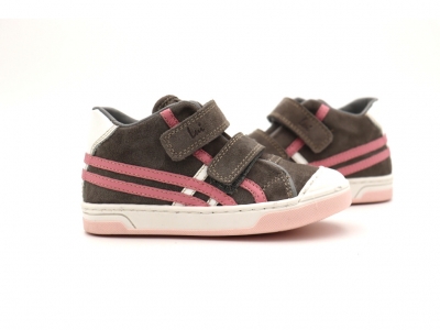 Pantofi sport copii Lui Kids, cod 3A878, seria TRIP SKY, gri, piele naturala