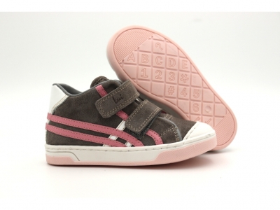 Pantofi sport copii Lui Kids, cod 3A878, seria TRIP SKY, gri, piele naturala