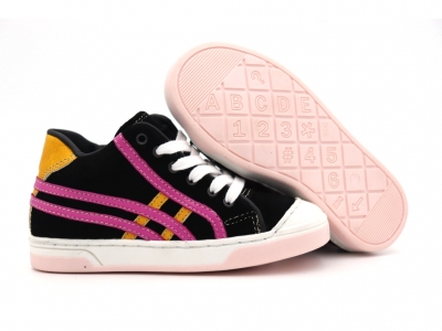 Pantofi sport copii Lui Kids, cod 3A895, seria TRIP SKY, negru, piele naturala