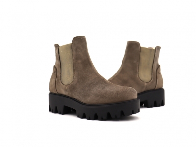 Botine femei Lui Shoes, cod 2B69, seria PEZZO E, bej, piele naturala