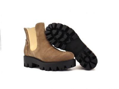 Botine femei Lui Shoes, cod 2B70, seria PEZZO E, bej, piele naturala