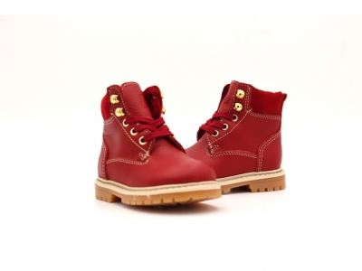 Ghete copii Lui Kids, cod 3G2232, seria TIMMY, visiniu, piele naturala