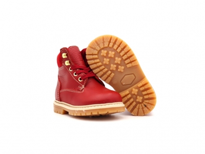 Ghete copii Lui Kids, cod 3G2232, seria TIMMY, visiniu, piele naturala