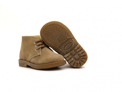Ghete copii Lui Kids, cod 3G2240, seria CREP, bej, piele naturala