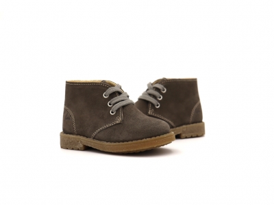 Ghete copii Lui Kids, cod 3G2244, seria CREP, gri, piele naturala