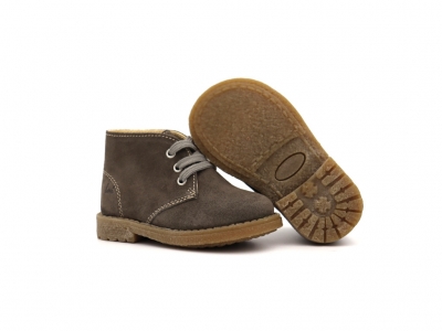 Ghete copii Lui Kids, cod 3G2244, seria CREP, gri, piele naturala