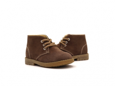 Ghete copii Lui Kids, cod 3G2249, seria CREP, maro deschis, piele naturala