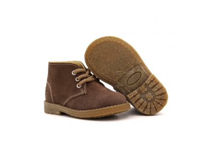 Ghete copii Lui Kids, cod 3G2249, seria CREP, maro deschis, piele naturala