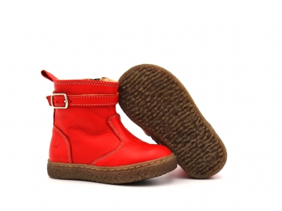 Cizme copii Lui Kids, cod 3C353, seria RITA, rosu, piele naturala