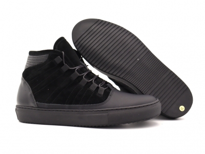 Ghete barbati Lui Shoes, cod 1G798, seria TWENTY, negru, piele naturala
