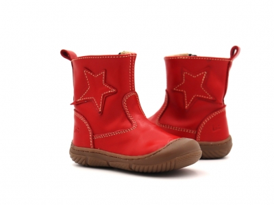 Cizme copii Lui Kids, cod 3C361, seria VICHY, rosu, piele naturala
