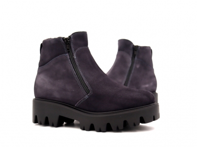 Botine femei Lui Shoes, cod 2B92, seria SMILE, gri, piele naturala