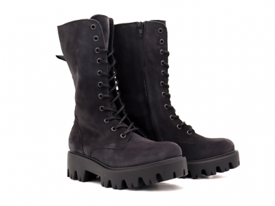 Ghete femei Lui Shoes, cod 2G934, seria SESA, gri, piele naturala