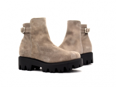 Botine femei Lui Shoes, cod 2B101, seria RONA, gri, piele naturala