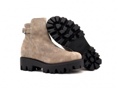 Botine femei Lui Shoes, cod 2B101, seria RONA, gri, piele naturala