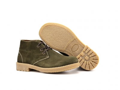 Ghete femei Lui Shoes, cod 2G942, seria CREP, olive, piele naturala