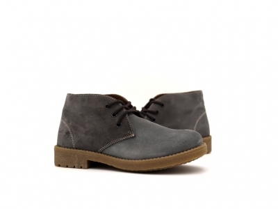 Ghete femei Lui Shoes, cod 2G954, seria CREP, gri, piele naturala