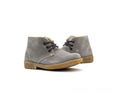 Ghete copii Lui Shoes, cod 3G2312, seria CREP, gri, piele naturala