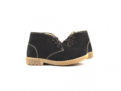 Ghete copii Lui Shoes, cod 3G2314, seria CREP, gri, piele naturala