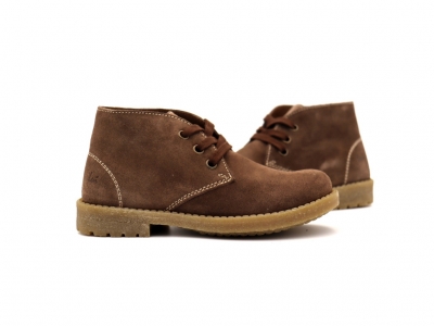Ghete copii Lui Shoes, cod 3G2324, seria CREP, maro, piele naturala
