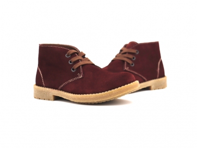 Ghete copii Lui Kids, cod 3G2327, seria CREP, bordo, piele naturala